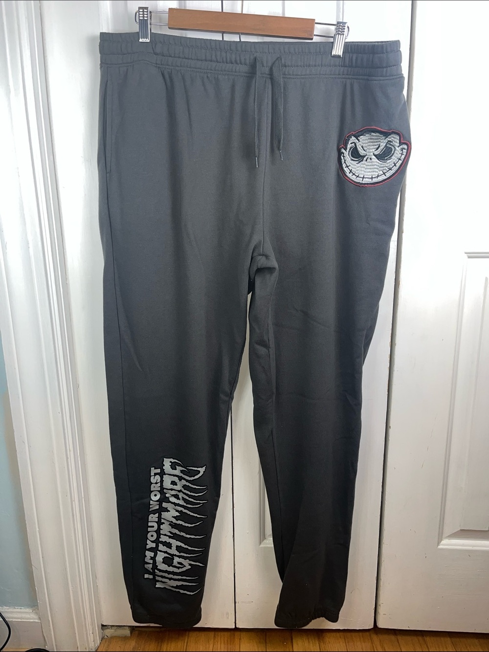 2XL Nightmare before Christmas Men's Black Jogger Pants sweatpants Waist